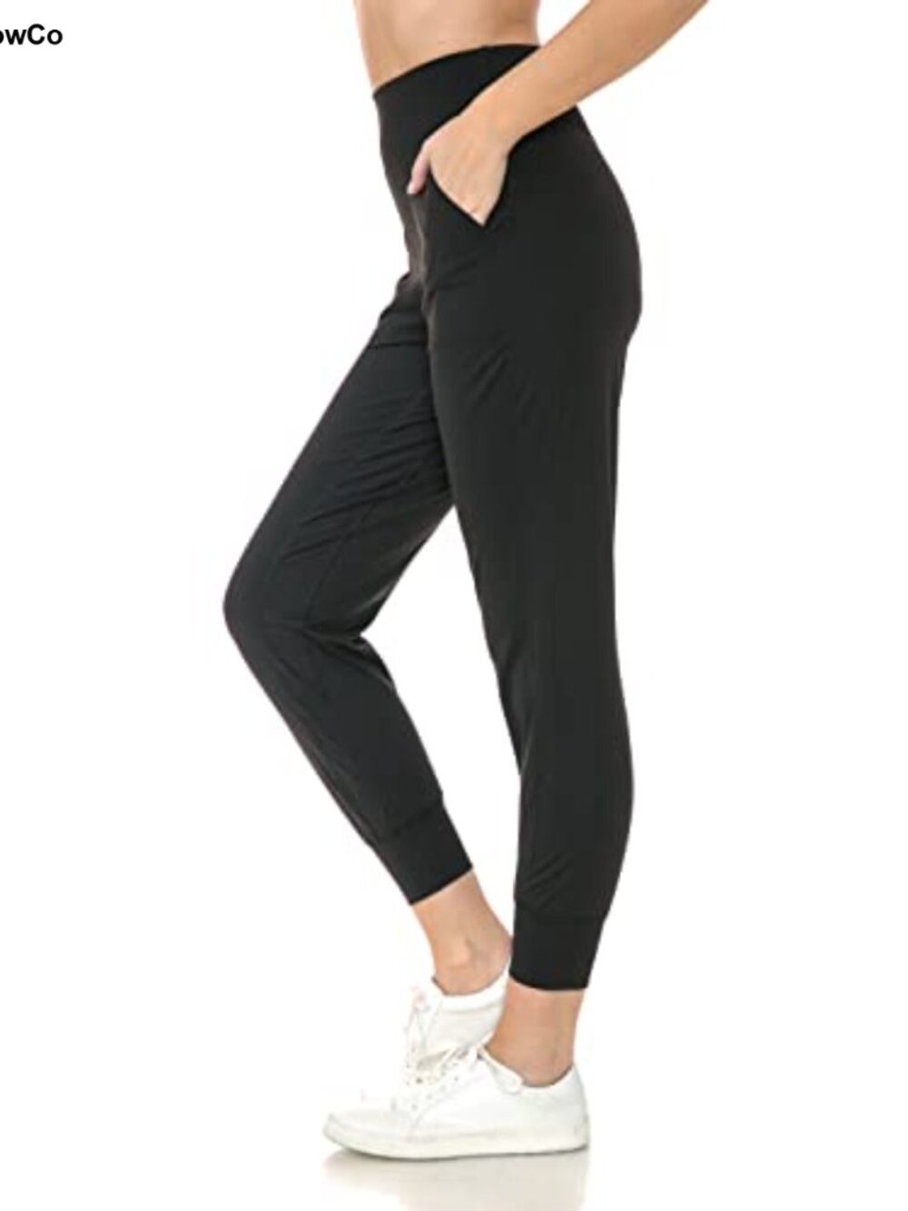 Nylon Spandex Joggers with Pockets High Waist Active Sweatpants Women